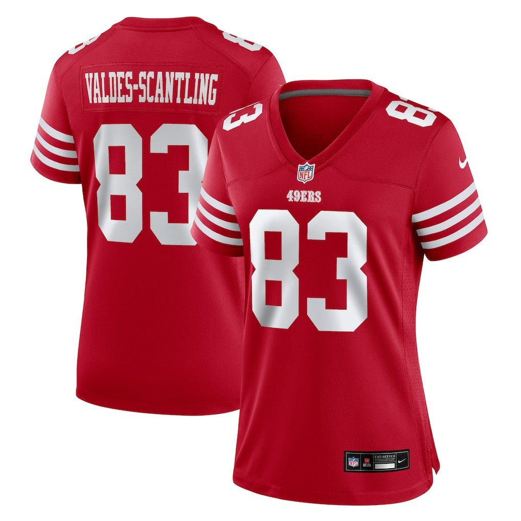 Marquez Valdes-Scantling San Francisco 49ers Women's Team Game Jersey - Scarlet Jerseys