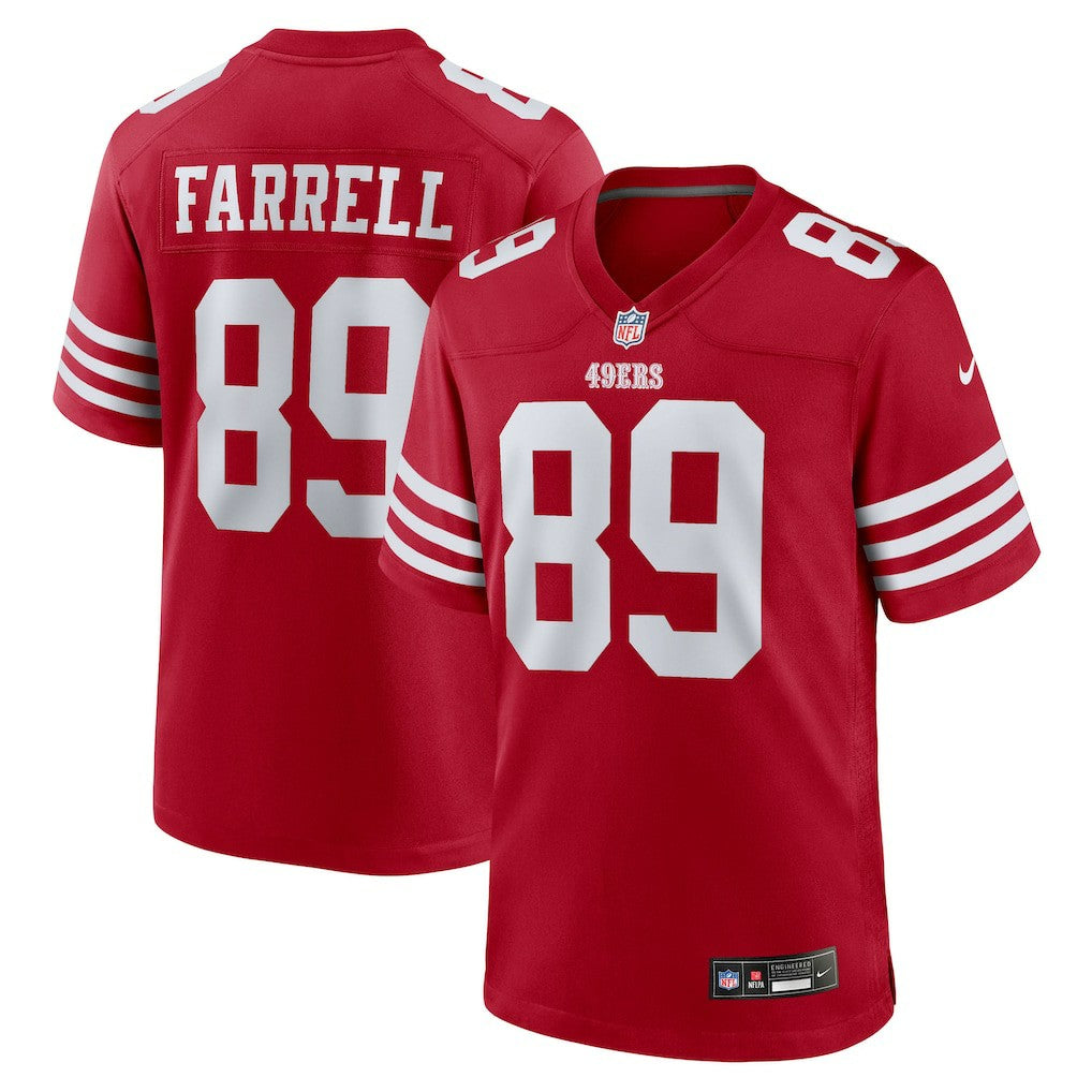 Luke Farrell San Francisco 49ers Team Game Jersey - Scarlet Jerseys