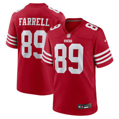 Luke Farrell San Francisco 49ers Team Game Jersey - Scarlet Jerseys