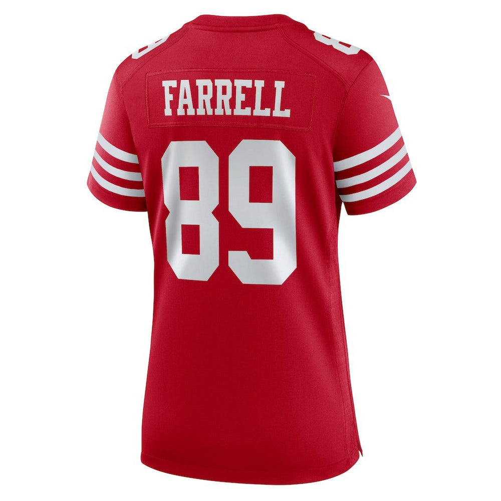 Luke Farrell San Francisco 49ers Women's Team Game Jersey - Scarlet Jerseys