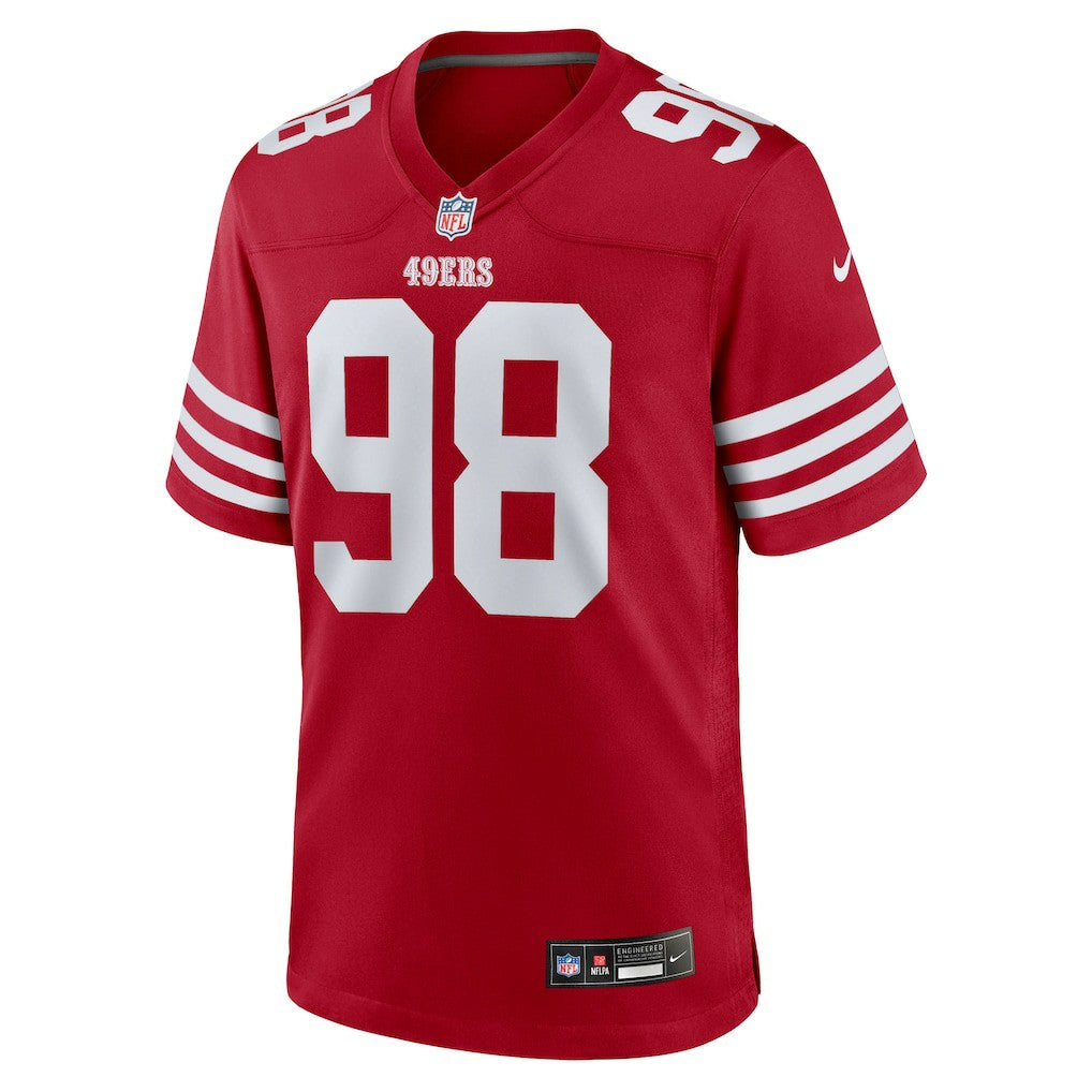 Mykel Williams San Francisco 49ers Team Game Jersey - Scarlet Jerseys
