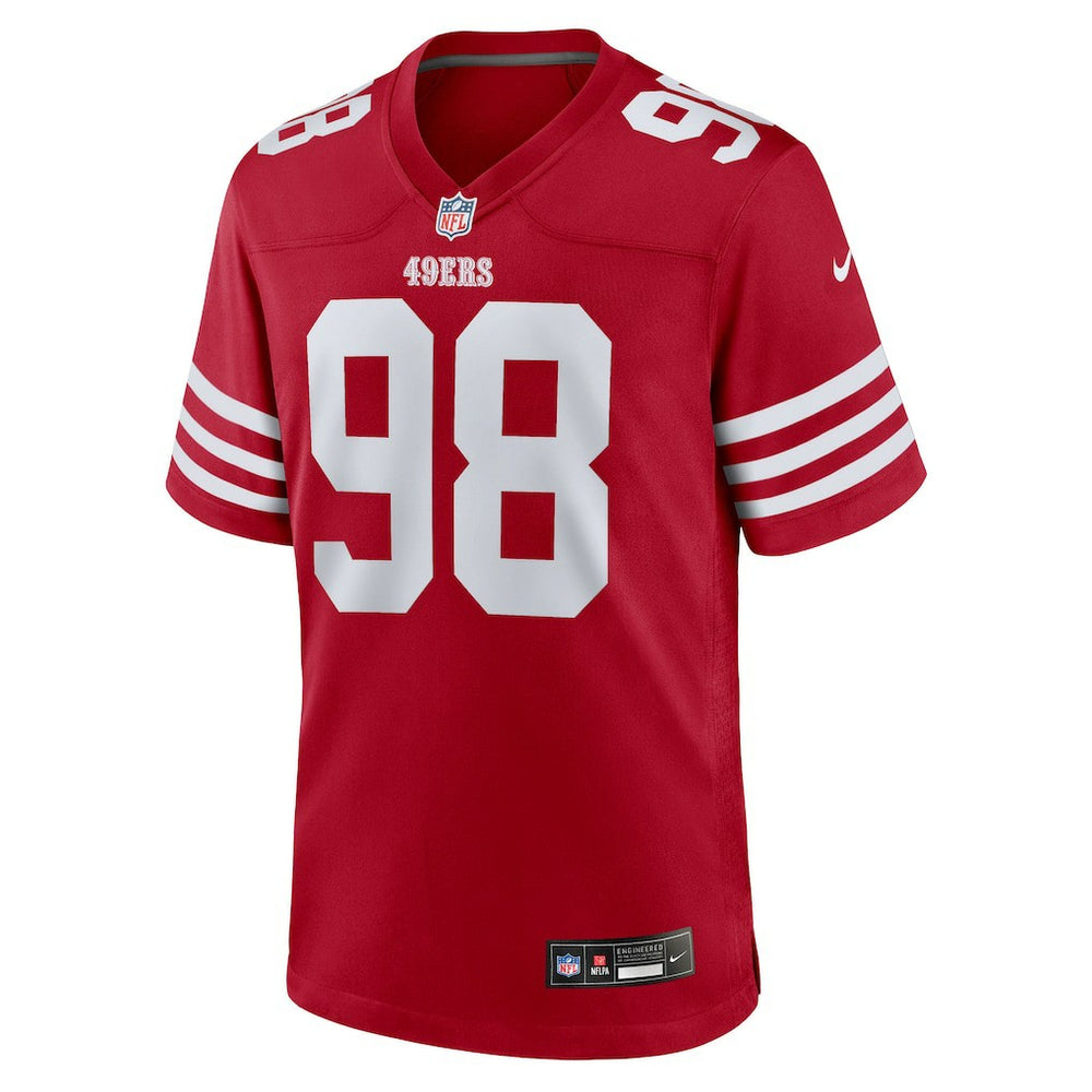 Mykel Williams San Francisco 49ers Team Game Jersey - Scarlet Jerseys