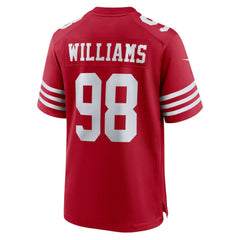Mykel Williams San Francisco 49ers Team Game Jersey - Scarlet Jerseys