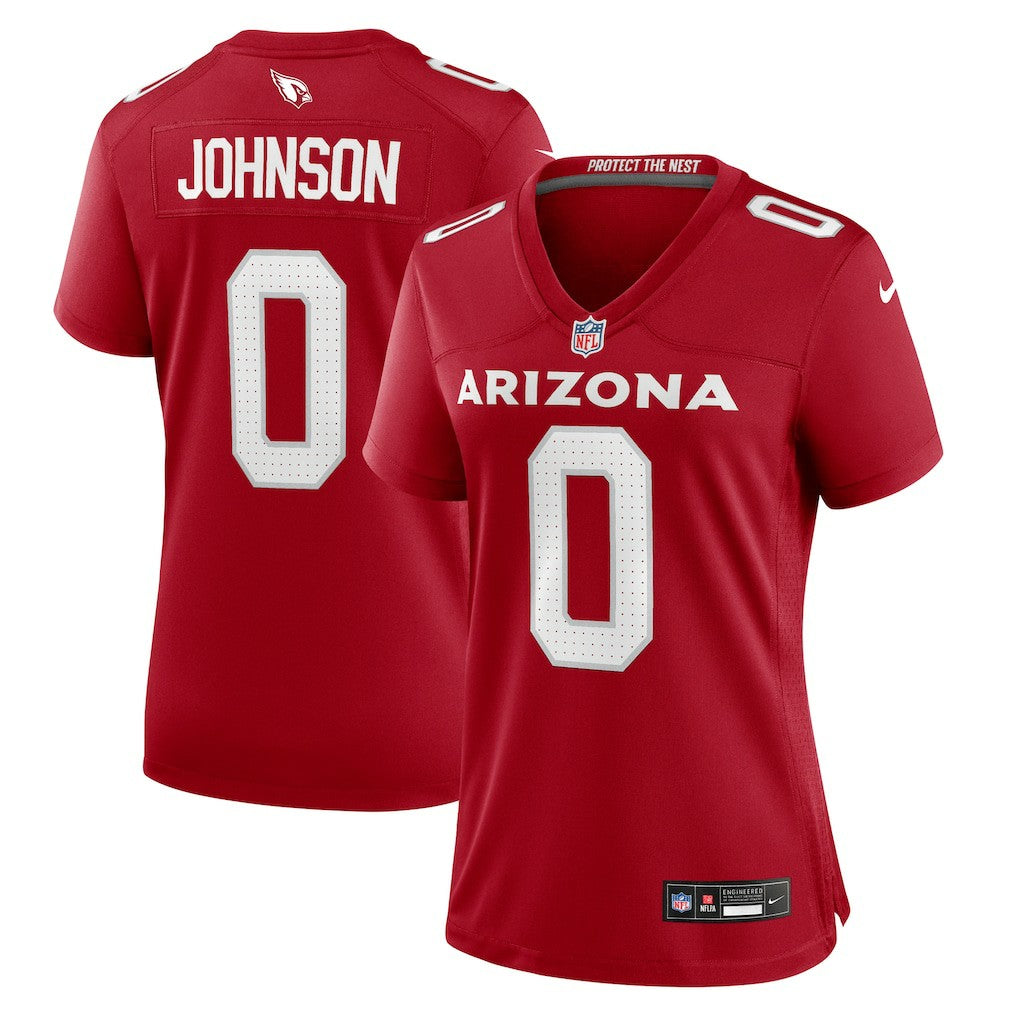 Will Johnson Arizona Cardinals Women's Team Game Jersey - Cardinal Jerseys