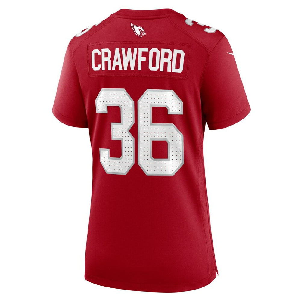 Kitan Crawford Arizona Cardinals Women's Team Game Jersey - Cardinal Jerseys