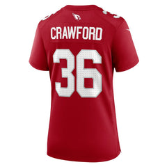 Kitan Crawford Arizona Cardinals Women's Team Game Jersey - Cardinal Jerseys