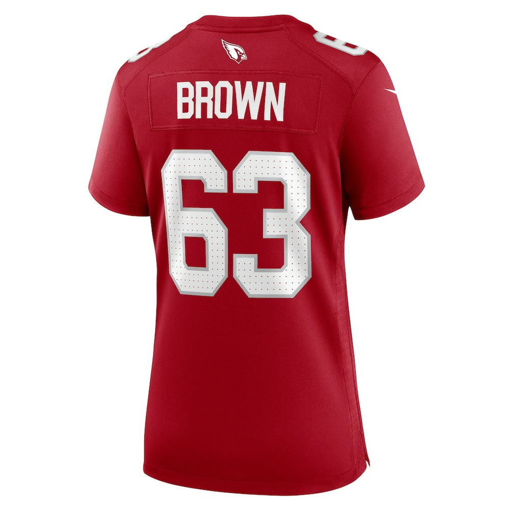 Evan Brown Arizona Cardinals Women's Team Game Jersey - Cardinal Jerseys