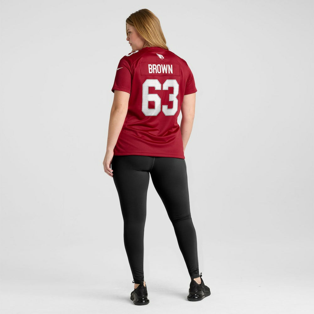 Evan Brown Arizona Cardinals Women's Team Game Jersey - Cardinal Jerseys