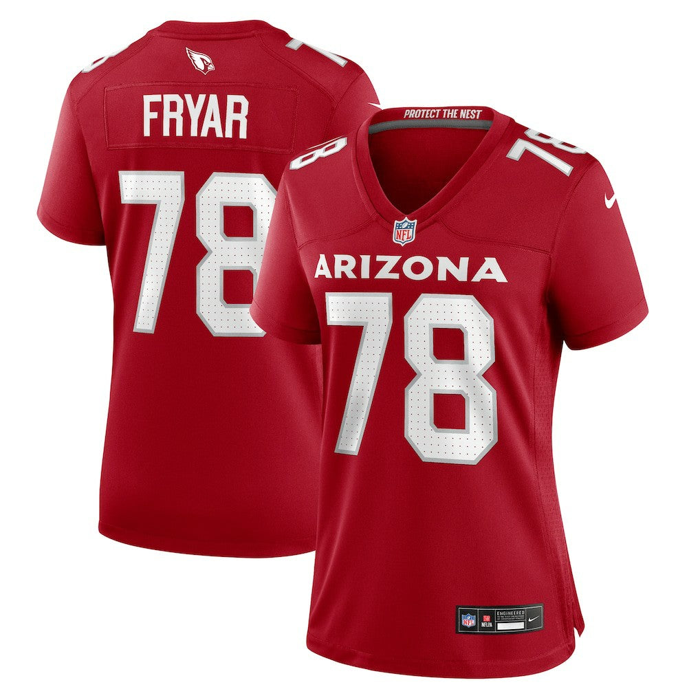 Josh Fryar Arizona Cardinals Women's Team Game Jersey - Cardinal Jerseys