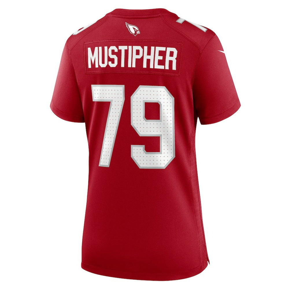 PJ Mustipher Arizona Cardinals Women's Team Game Jersey - Cardinal Jerseys