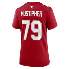 PJ Mustipher Arizona Cardinals Women's Team Game Jersey - Cardinal Jerseys