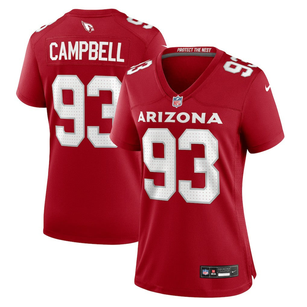 Calais Campbell Arizona Cardinals Women's Team Game Jersey - Cardinal Jerseys