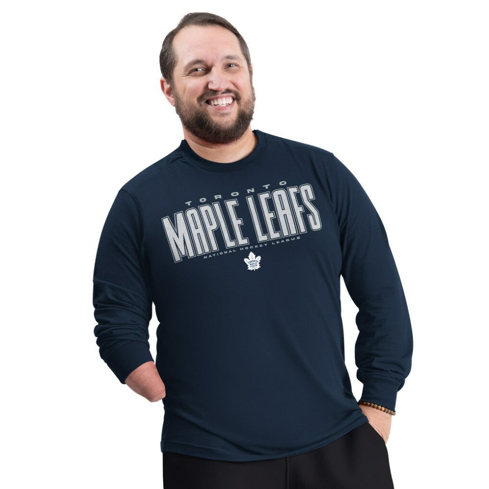 Toronto Maple Leafs G-III Sports by Carl Banks Adaptive Mesh Effect Long Sleeve T-Shirt - Blue | US 203456836