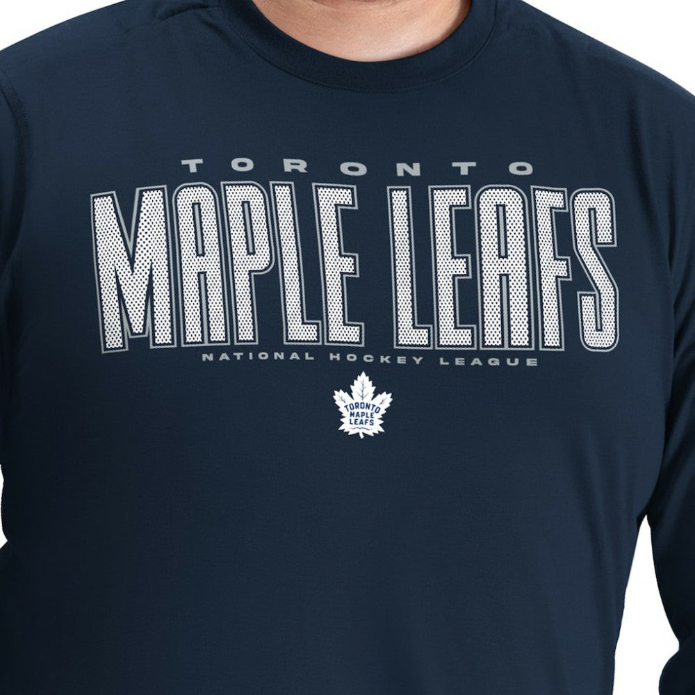 Toronto Maple Leafs G-III Sports by Carl Banks Adaptive Mesh Effect Long Sleeve T-Shirt - Blue | US 203456836