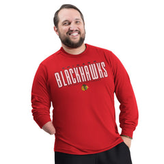 Chicago Blackhawks G-III Sports by Carl Banks Adaptive Mesh Effect Long Sleeve T-Shirt - Red | US 203456841