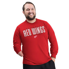 Detroit Red Wings G-III Sports by Carl Banks Adaptive Mesh Effect Long Sleeve T-Shirt - Red | US 203456842