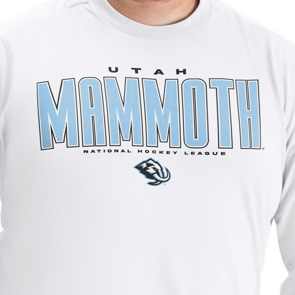 Utah Mammoth G-III Sports by Carl Banks Adaptive Mesh Effect Long Sleeve T-Shirt - White | US 203456845