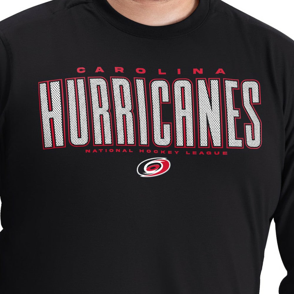 Carolina Hurricanes G-III Sports by Carl Banks Adaptive Mesh Effect Long Sleeve T-Shirt - Black | US 203456850