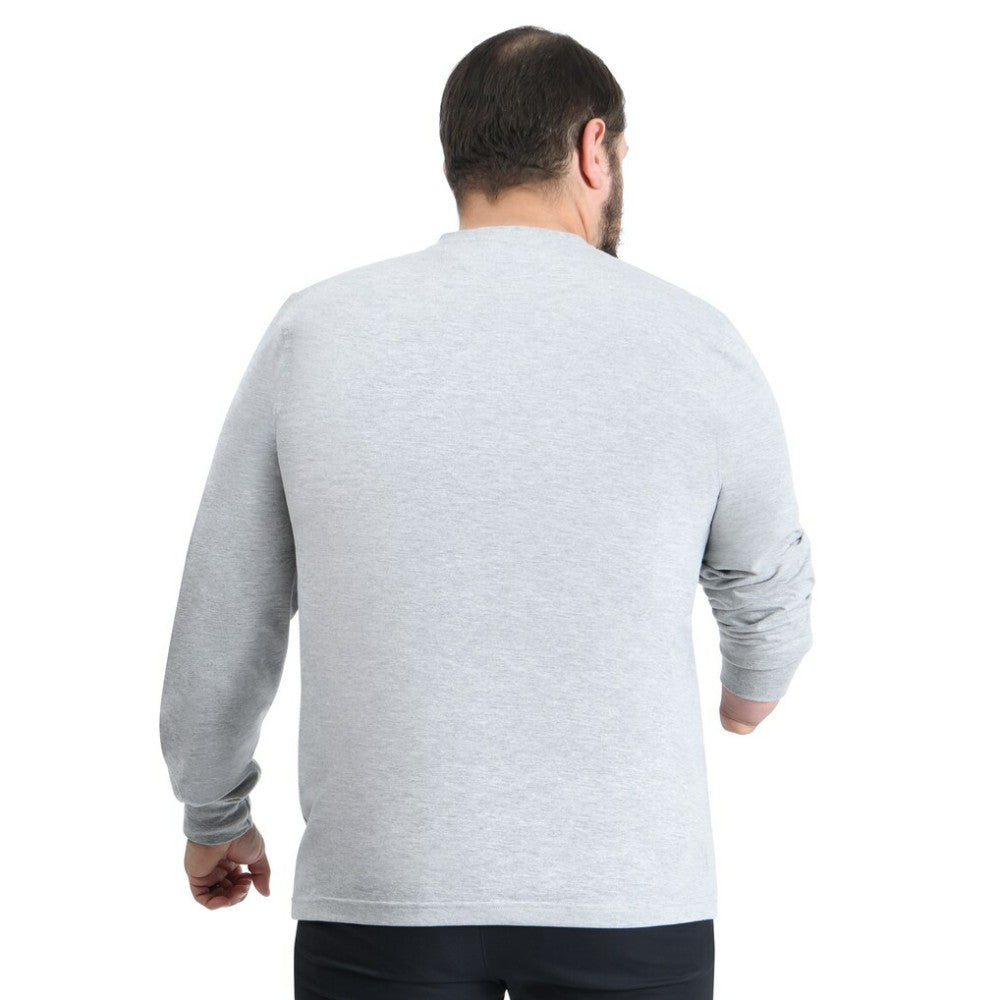 New York Islanders G-III Sports by Carl Banks Adaptive Mesh Effect Long Sleeve T-Shirt - Gray | US 203456851