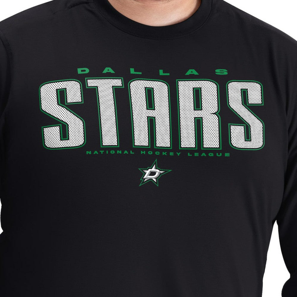 Dallas Stars G-III Sports by Carl Banks Adaptive Mesh Effect Long Sleeve T-Shirt - Black | US 203456853