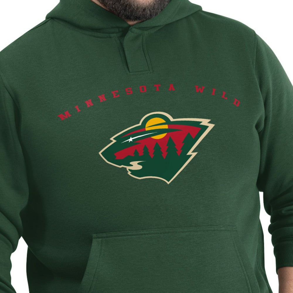 Minnesota Wild G-III Sports by Carl Banks Adaptive Classic Team Arc Fleece Hoodie - Green | US 203456953