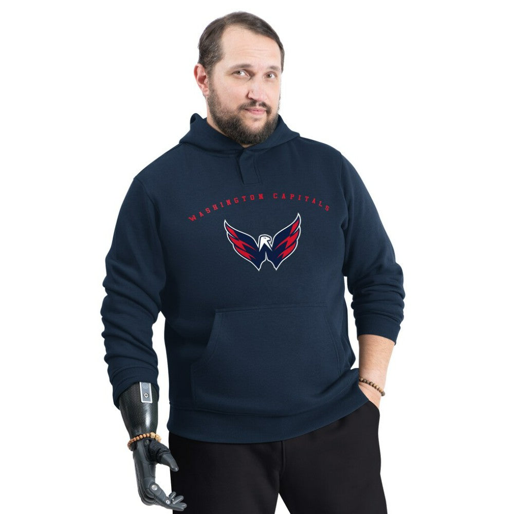 Washington Capitals G-III Sports by Carl Banks Adaptive Classic Team Arc Fleece Hoodie - Navy | US 203456955