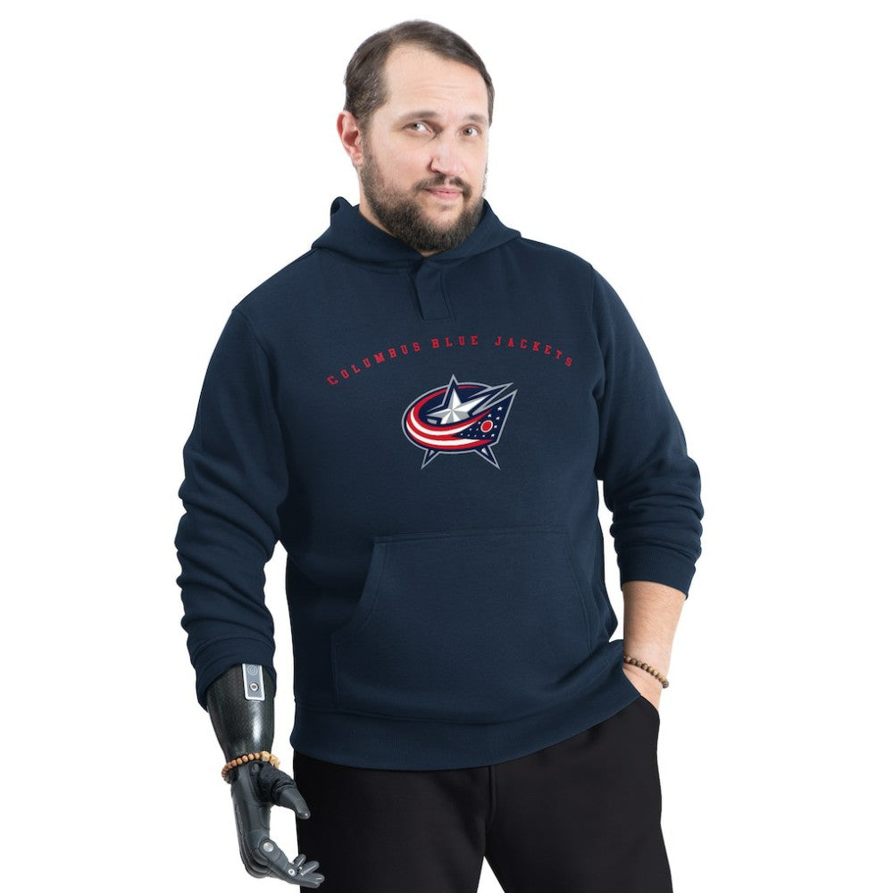 Columbus Blue Jackets G-III Sports by Carl Banks Adaptive Classic Team Arc Fleece Hoodie - Navy | US 203456960