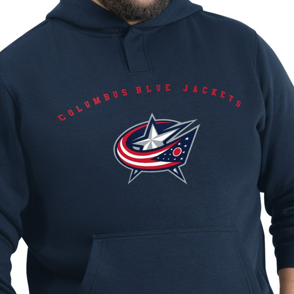 Columbus Blue Jackets G-III Sports by Carl Banks Adaptive Classic Team Arc Fleece Hoodie - Navy | US 203456960