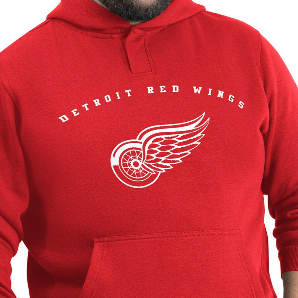 Detroit Red Wings G-III Sports by Carl Banks Adaptive Classic Team Arc Fleece Hoodie - Red | US 203456963