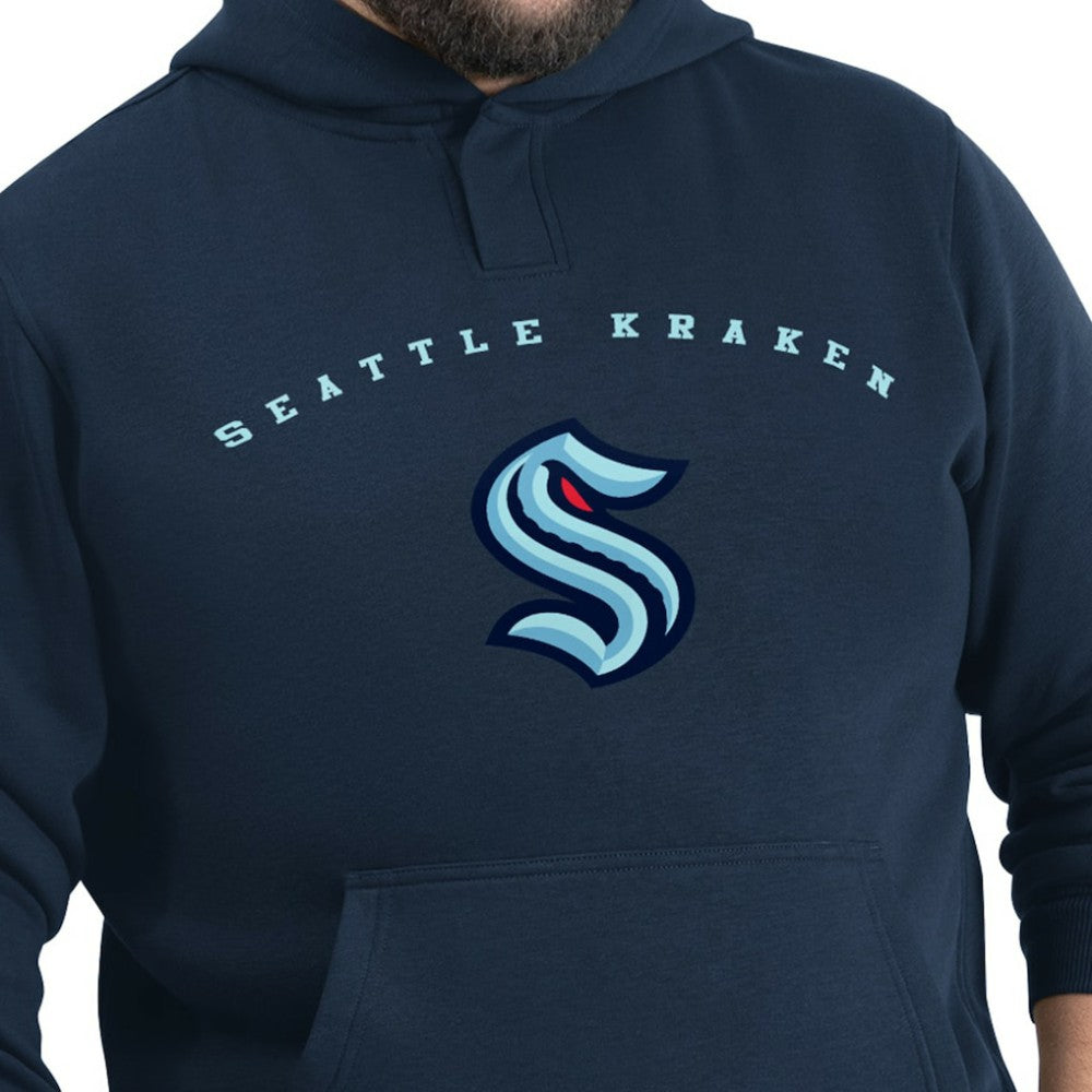 Seattle Kraken G-III Sports by Carl Banks Adaptive Classic Team Arc Fleece Hoodie - Deep Sea Blue | US 203456966