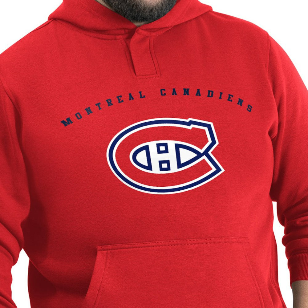 Montreal Canadiens G-III Sports by Carl Banks Adaptive Classic Team Arc Fleece Hoodie - Red | US 203456967