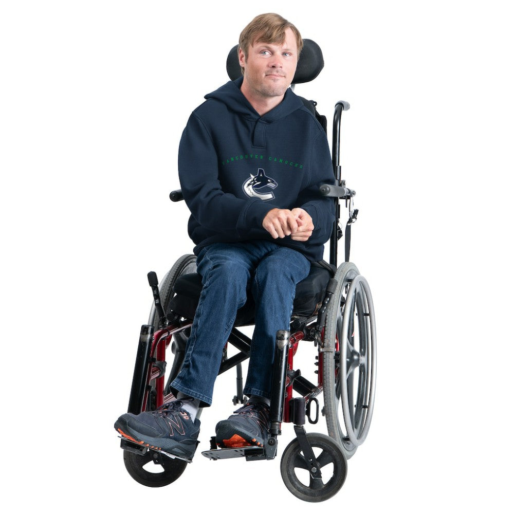Vancouver Canucks G-III Sports by Carl Banks Adaptive Classic Team Arc Fleece Hoodie - Navy | US 203456971