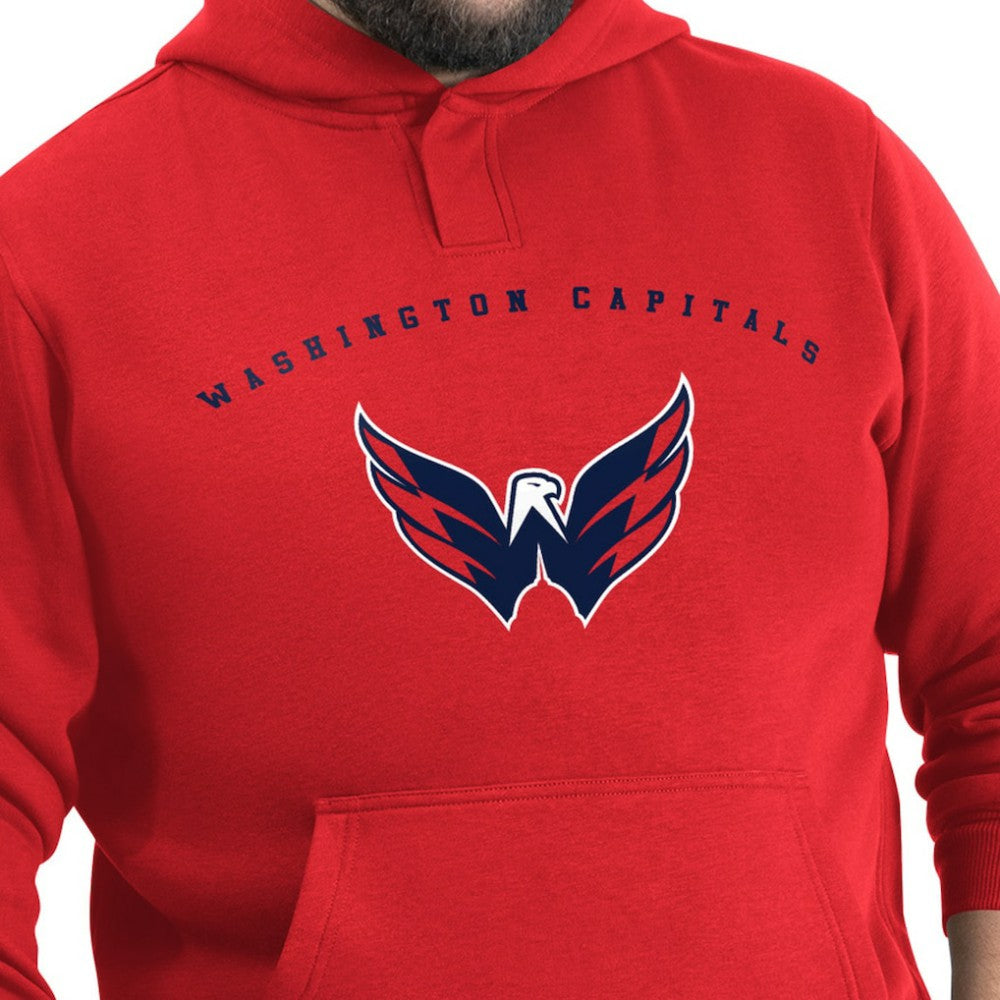 Washington Capitals G-III Sports by Carl Banks Adaptive Classic Team Arc Fleece Hoodie - Red | US 203456974