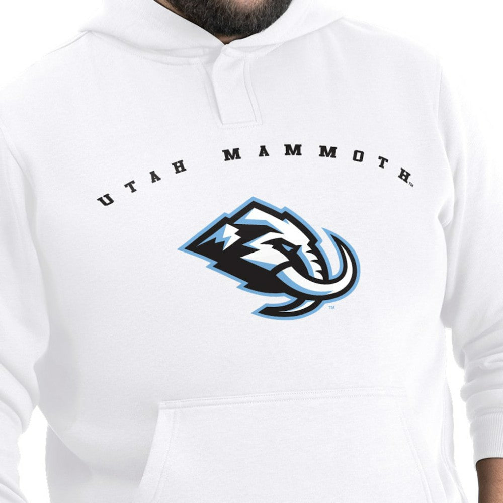 Utah Mammoth G-III Sports by Carl Banks Adaptive Classic Team Arc Fleece Hoodie - White | US 203456989