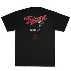 Atlanta Falcons Born x Raised Unisex Pro Script T-Shirt - Black T-shirts