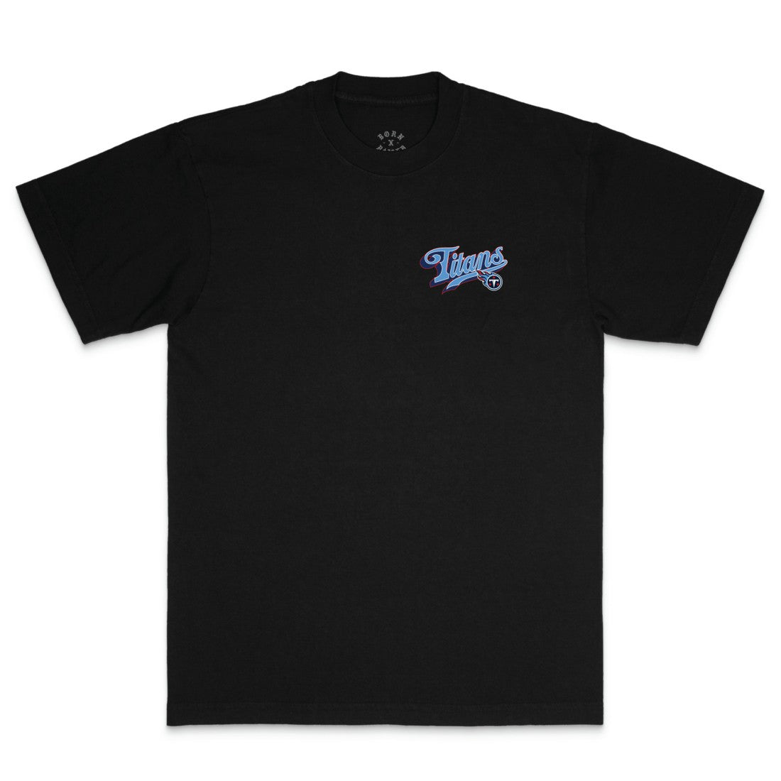 Tennessee Titans Born x Raised Unisex Pro Script T-Shirt - Black T-shirts