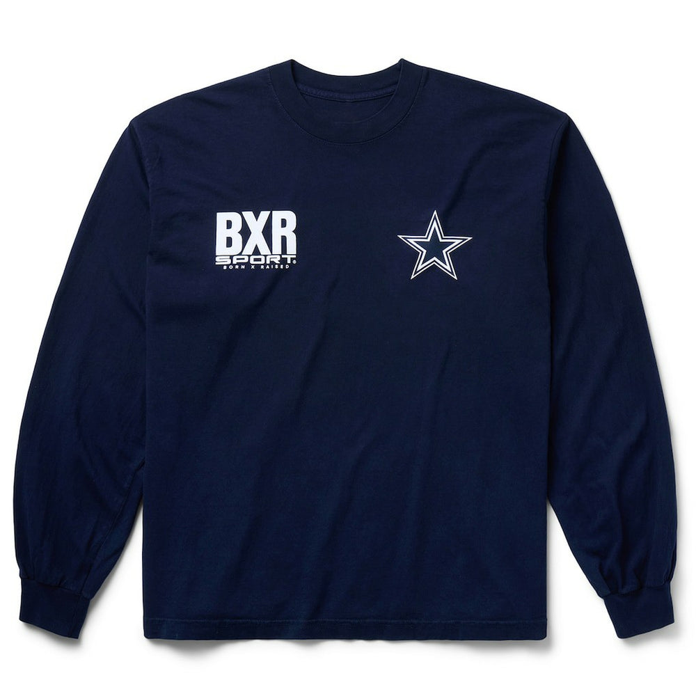 Dallas Cowboys Born x Raised Unisex Long Sleeve Local T-Shirt - Navy T-shirts