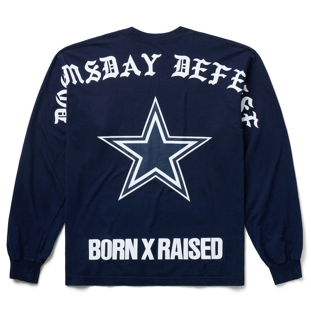 Dallas Cowboys Born x Raised Unisex Long Sleeve Local T-Shirt - Navy T-shirts
