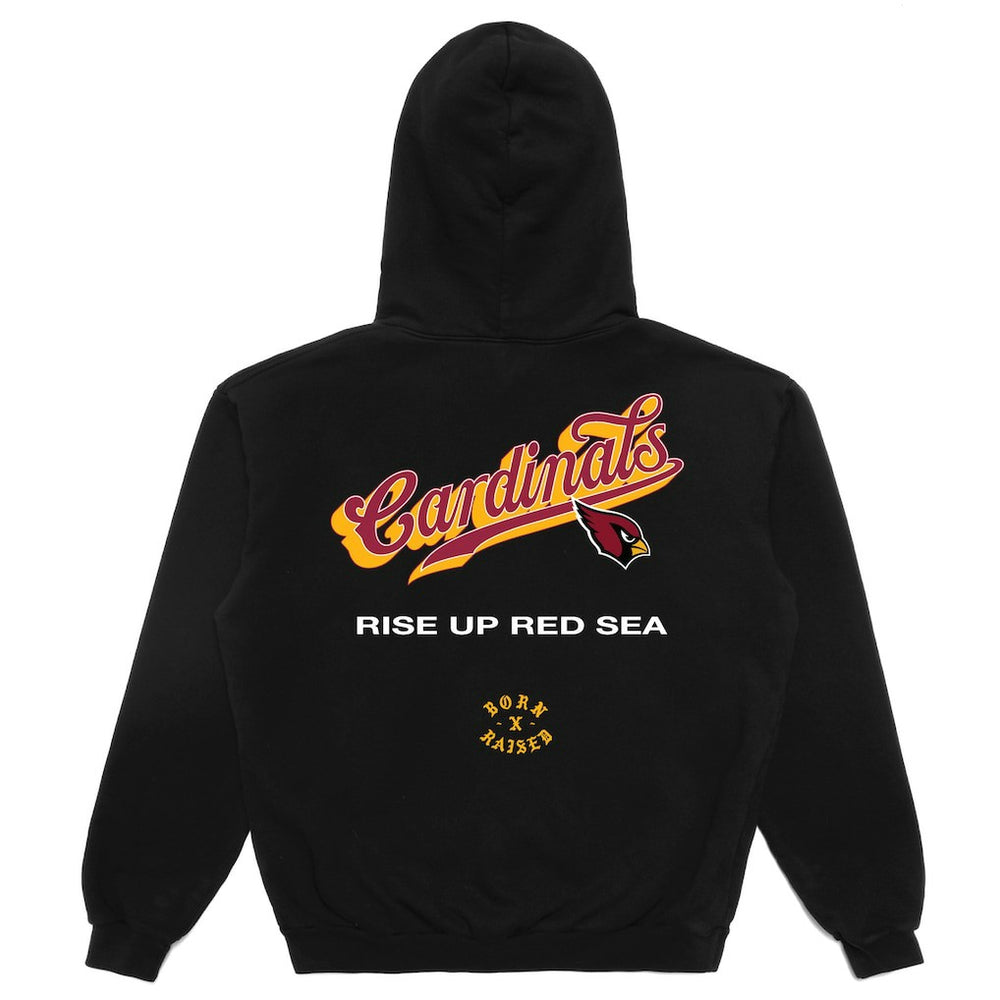 Arizona Cardinals Born x Raised Unisex Pro Script Hoodie - Black Hoodies
