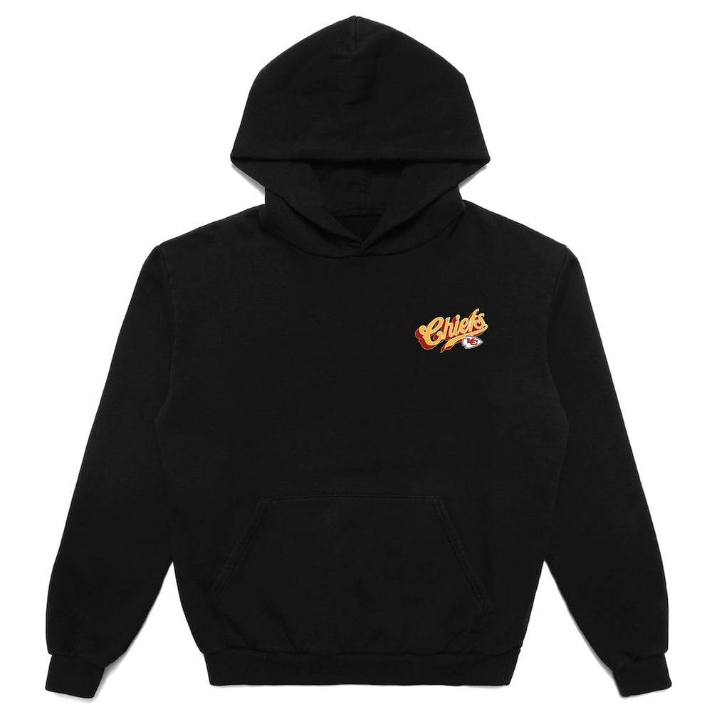 Kansas City Chiefs Born x Raised Unisex Pro Script Hoodie - Black Hoodies