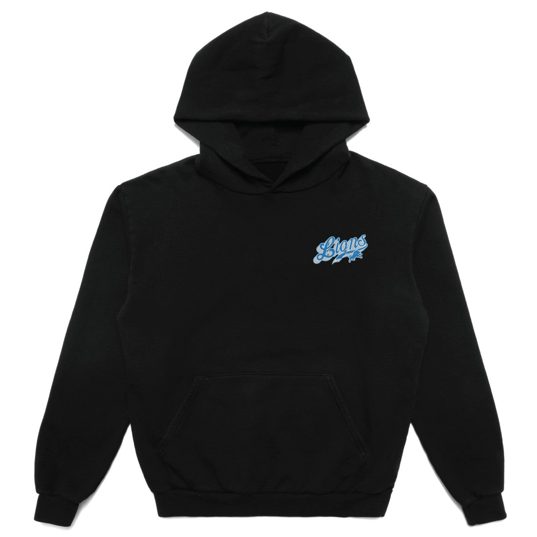 Detroit Lions Born x Raised Unisex Pro Script Hoodie - Black Hoodies