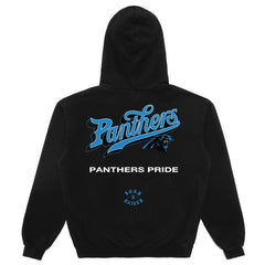 Carolina Panthers Born x Raised Unisex Pro Script Hoodie - Black Hoodies
