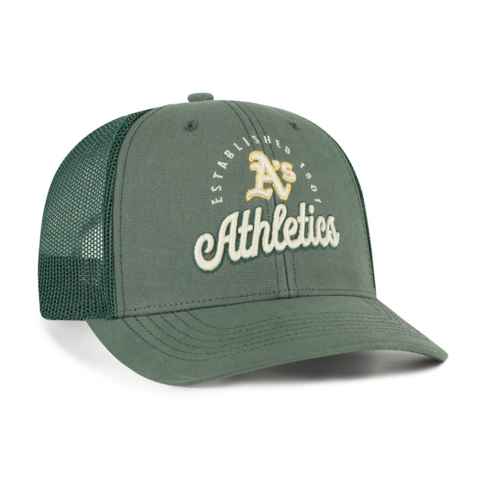 Athletics '47 Pitstop Trucker Adjustable Hat - Green Hats