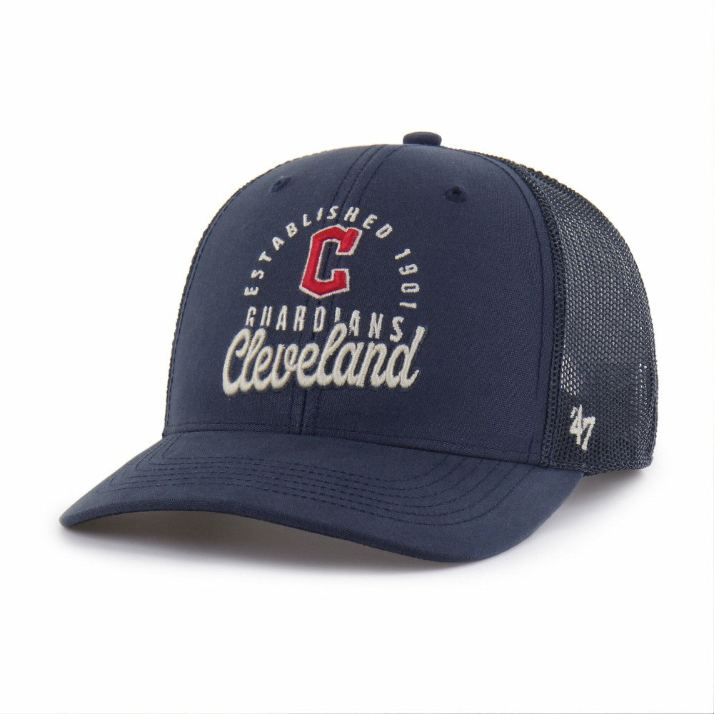 Cleveland Guardians '47 Pitstop Trucker Adjustable Hat - Navy Hats
