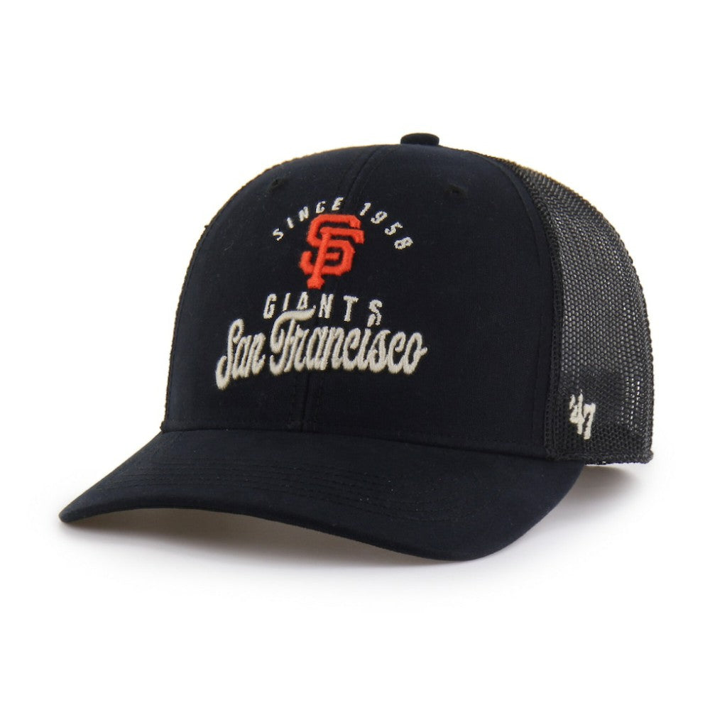 San Francisco Giants '47 Pitstop Trucker Adjustable Hat - Black Hats