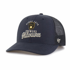 Milwaukee Brewers '47 Pitstop Trucker Adjustable Hat - Navy Hats