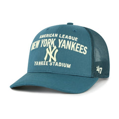 New York Yankees '47 Contemporary Hitch Adjustable Trucker Hat - Teal Hats