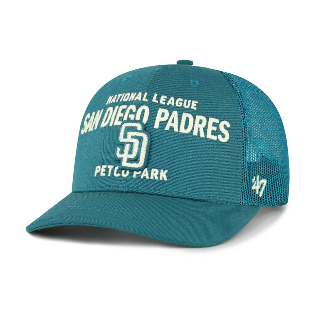 San Diego Padres '47 Contemporary Hitch Adjustable Trucker Hat - Teal Hats