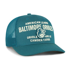 Baltimore Orioles '47 Contemporary Hitch Adjustable Trucker Hat - Teal Hats