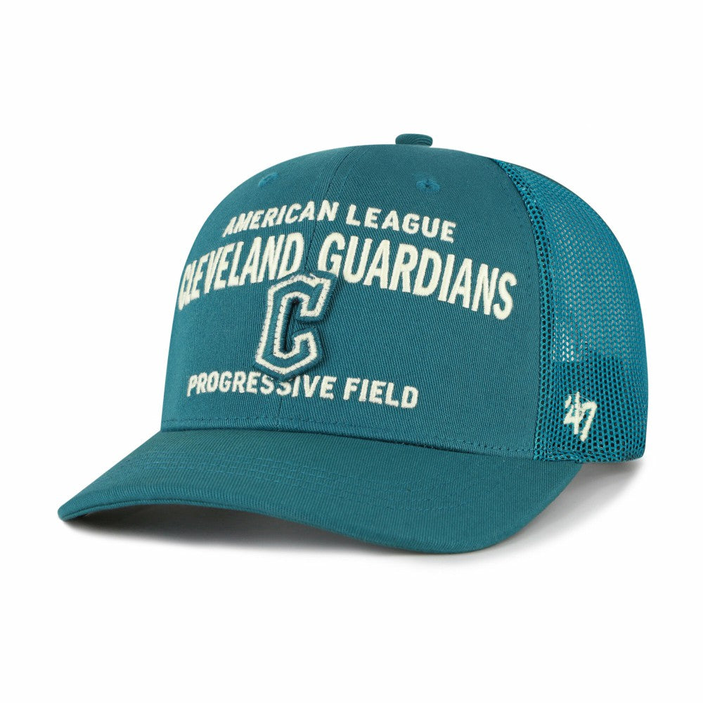 Cleveland Guardians '47 Contemporary Hitch Adjustable Trucker Hat - Teal Hats